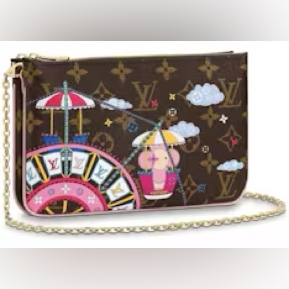 SALE 🌹🦢Louis Vuitton Double
Zip Pochette...Ballerina edition like new w dust bag - Picture 8 of 8